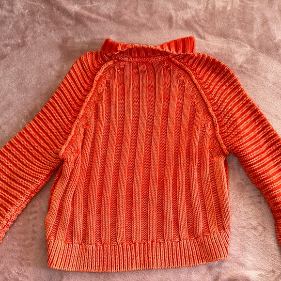 Orange Knit Free People Sweater - Picture 5 of 6